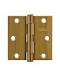Bisagras 3" x 3" latón antiguo 2 piezas PF0121 Top Forge
