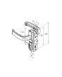 Cerradura para puerta residencial aluminio natural 3055 Phillips