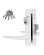 Cerradura de alta seguridad en aluminio blanco 549 AS Phillips