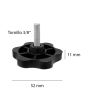 Perilla estrella 3" con tornillo 3/8" AMI-39 Rodami