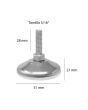 Nivelador con base y tornillo 5/16" AMI-50 Rodami