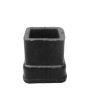 Regatón de hule cuadrado de 3/4"