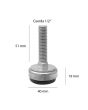 Nivelador industrial con base de PVC y tornillo de 1/2" AMI-51 Rodami