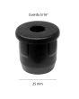 Regatón redondo para tubo de 1" con rosca 5/16" AMI-53 Rodami