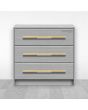Jaladera de Aluminio 670 mm latón satinado 079-1674 Herrasa