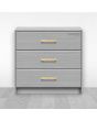Jaladera de Aluminio 96 mm latón satinado 791-1582 Herrasa