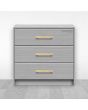 Jaladera de Aluminio 128 mm latón satinado 791-1583 Herrasa