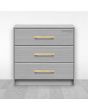Jaladera de Aluminio 160 mm latón satinado 791-1584 Herrasa