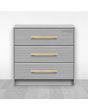 Jaladera de Aluminio 256 mm latón satinado 791-1586 Herrasa