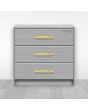 Jaladera de Aluminio 160 mm latón satinado 791-1590 Herrasa