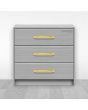 Jaladera de Aluminio 224 mm latón satinado 791-1591 Herrasa