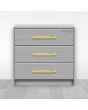 Jaladera de Aluminio 288 mm latón satinado 791-1592 Herrasa