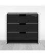 Jaladera tipo "L" aluminio negro 96 mm 792-0218 Herrasa