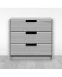 Jaladera tipo "L" aluminio negro 128 mm 792-0219 Herrasa