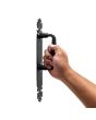 Jaladera Conde para puerta negro mate 369 Ashico