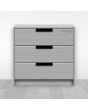 Jaladera tipo "L" aluminio negro 160 mm 792-0220 Herrasa