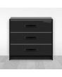 Jaladera Cocina negro texturizado 128 mm RS722 Rish