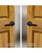 Cerradura para baño Negro mate Contempo Austral