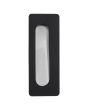 Jaladera de embutir 96 mm negro mate Rish