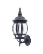 Farol de pared de aluminio Negro 1234 Sanelec