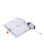 Luminario de LEDS empotrable cuadrado12 W luz fría 1263 Sanelec