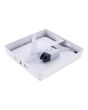 Luminario de LEDS de sobreponer cuadrado 12 W luz cálida 1297 Sanelec