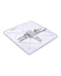 Luminario de LEDS empotrable cuadrado 20 W luz cálida 1319 Sanelec