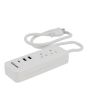 Multicontacto 2 contactos, 2 puertos USB y 1 puerto tipo C 1339 Sanelec