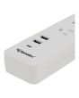 Multicontacto 2 contactos, 2 puertos USB y 1 puerto tipo C 1339 Sanelec