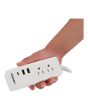 Multicontacto 2 contactos, 2 puertos USB y 1 puerto tipo C 1339 Sanelec