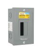 Centro de carga de 2 unidades 50 Amp de sobreponer 1487 Sanelec