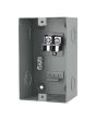Centro de carga de 2 unidades 50 Amp de sobreponer 1487 Sanelec