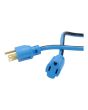Extensión eléctrica 2.4 m uso rudo 3x16 AWG azul 2260 Sanelec