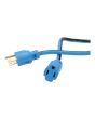 Extensión eléctrica 7.6 m uso rudo 3x16 AWG azul 2262 Sanelec