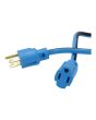 Extensión eléctrica 30.5 m uso rudo 3x16 AWG azul 2264 Sanelec