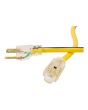 Extensión eléctrica 7 m uso rudo 3x14 AWG amarilla 2295 Sanelec