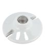 Portalámpara de porcelana 4-1/2" base redonda 2455 Sanelec