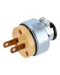 Clavija industrial blindada polarizada de metal 2463 Sanelec