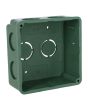 Caja de registro sin tapa 3" x 3" verde CAJA013 Argos