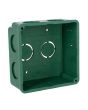 Caja de registro sin tapa 4" x 4" verde CAJA019 Argos
