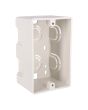 Caja de registro sin tapa 4" x 2" blanca Argos