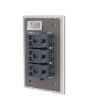 Placa con triple contacto línea Venecia 4576 Sanelec