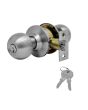 Cerradura para entrada cromo mate Gamma Phillips