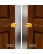 Cerradura para baño latón brillante Ball Yale