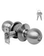 Cerradura para recámara cromo mate Ball Yale