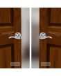Cerradura de manija para baño cromo mate Aqua Yale