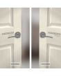Cerradura para baño cromo mate Roble Phillips
