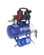 Kit de Compresor libre de aceite 850 W + pistola de gravedad + manguera de 5 metros OLF551 Senlei