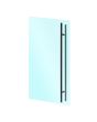 Jaladera tipo "H" 150 cm negra para puertas de cristal SH150N Axcent