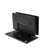 Bisagra muro a vidrio desfasada a 90° negro mate SH310-B Axcent
